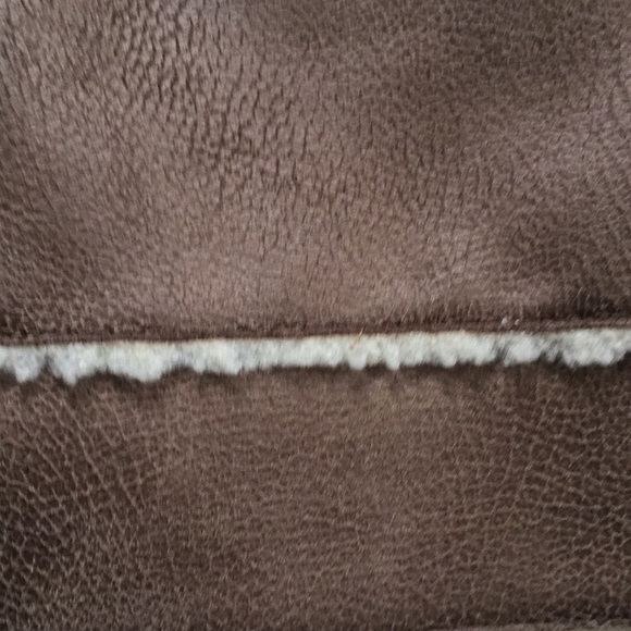 NWT Sherpa lined faux leather coat - Picture 7 of 8